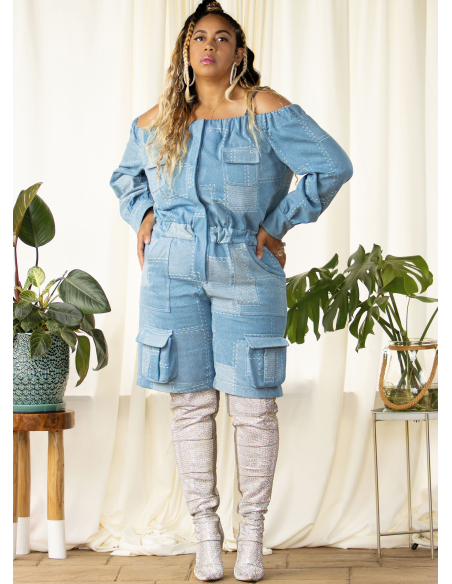 Patron KnowMe 2141.K5 (36-44) - Combinaison off-shoulder deux longueurs