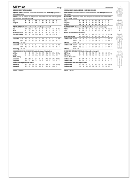 Patron KnowMe 2141.K5 (36-44) - Combinaison off-shoulder deux longueurs