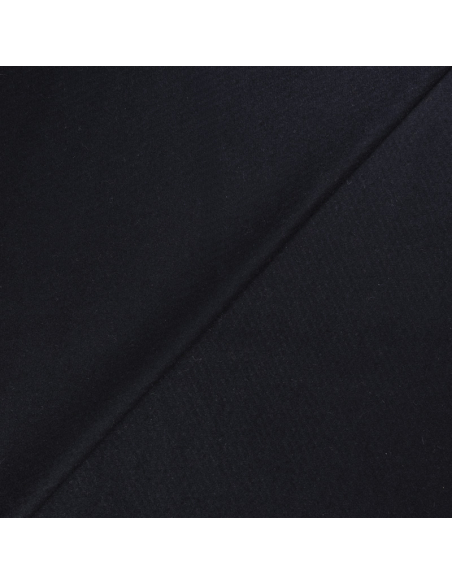 Drap de laine 100% laine - Façonné diagonales noires