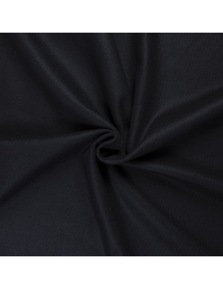 Drap de laine 100% laine - Façonné diagonales noires