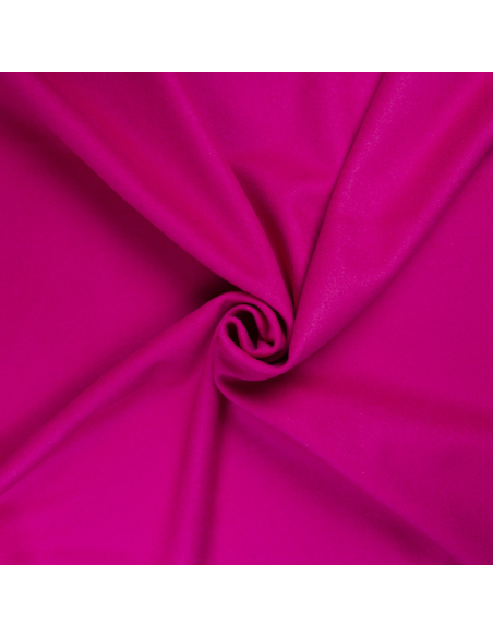 Drap de laine vierge et cachemire - Fuchsia