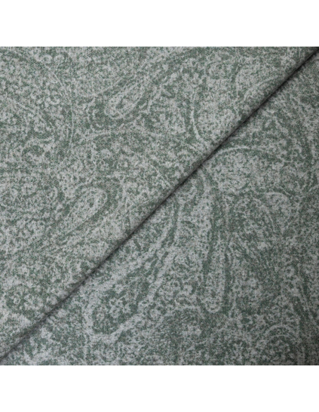 Drap de laine tissé-teint - Cachemire vert