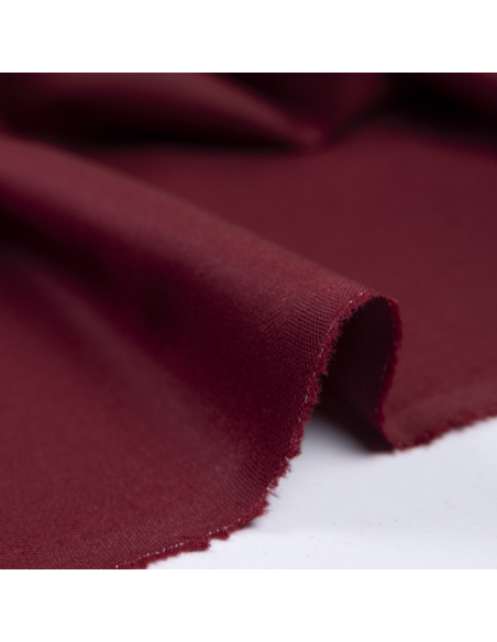 Sergé 100% laine - Bordeaux