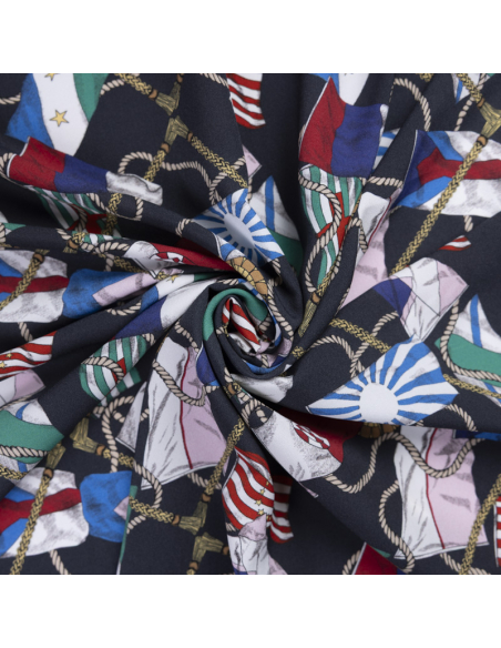 Crêpe - Drapeaux marins