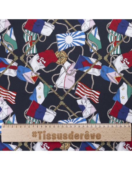 Crêpe - Drapeaux marins