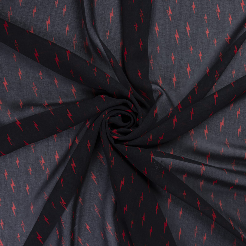 Georgette - Éclairs rouges