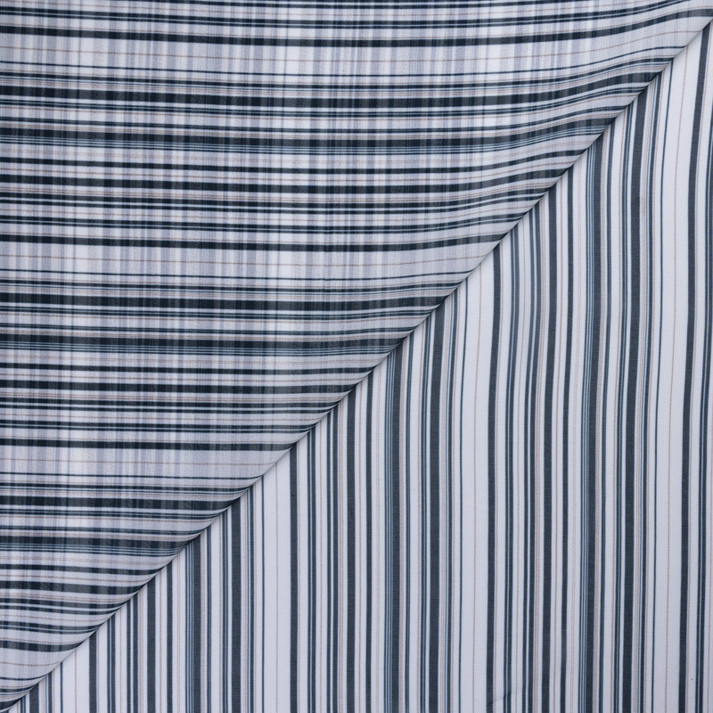 Mousseline - Rayures bleues Mousseline - Rayures bleues