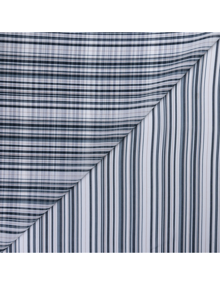 Mousseline - Rayures bleues
