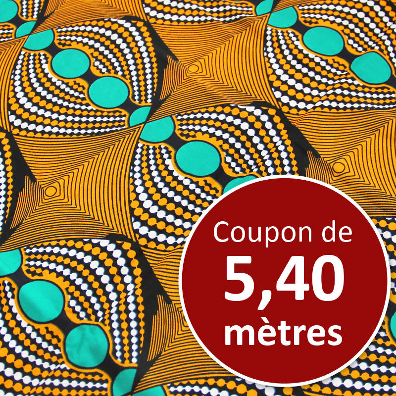 Tissu Africain WAX - Asmara (coupon de 5,40 mètres)