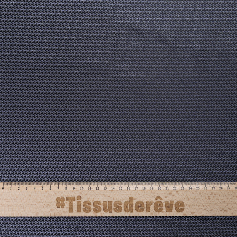 Jacquard 100% soie - Crochet gris...