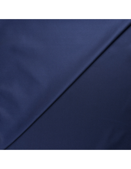 Twill 100% soie double face – Noir & bleu