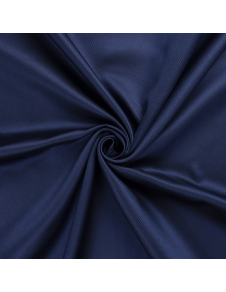 Twill 100% soie double face – Noir & bleu