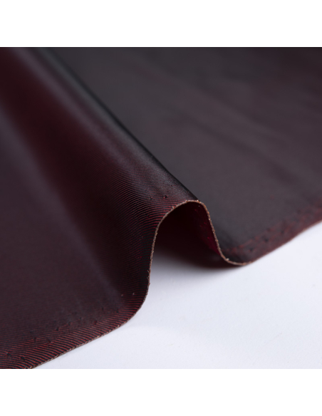 Twill 100% soie double face – Rouge & bordeaux