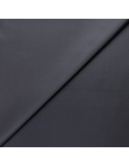 Twill 100% soie double face – Anthracite & gris