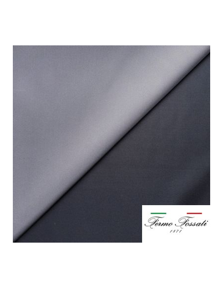 Twill 100% soie double face – Anthracite & gris