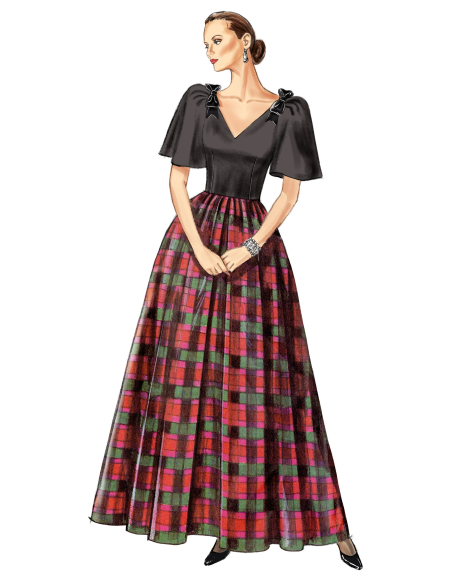 Patron New Look 6807 - Robes de soirée longues