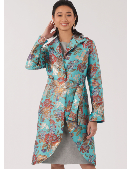 Patron New Look 6809 - Veste doublée & robe à ceinture