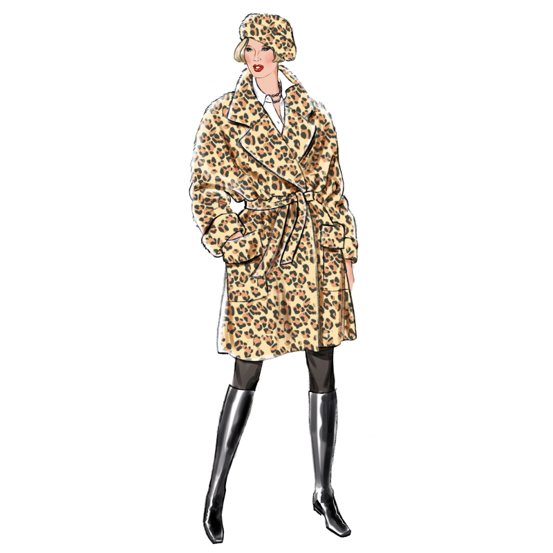 Patron New Look 6810 - Manteau swing...