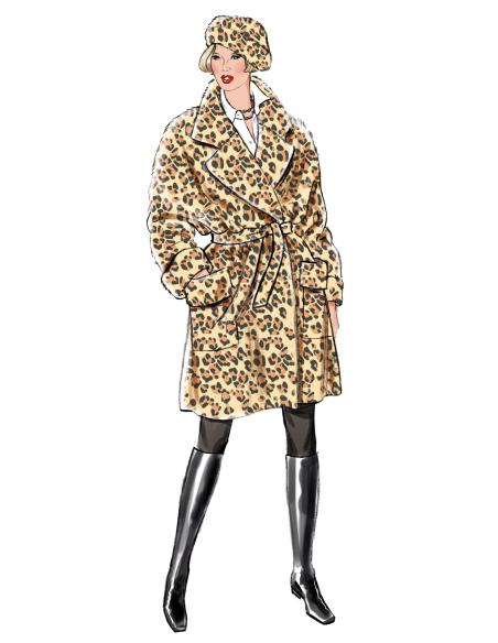 Patron New Look 6810 - Manteau swing oversize