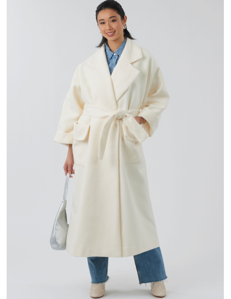 Patron New Look 6810 - Manteau swing oversize