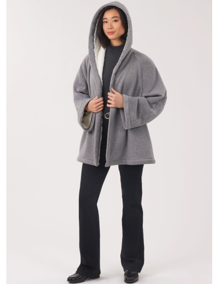 Patron New Look 6811 - Manteau à capuche deux longueurs