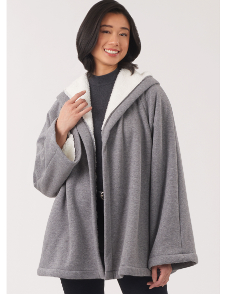 Patron New Look 6811 - Manteau à capuche deux longueurs