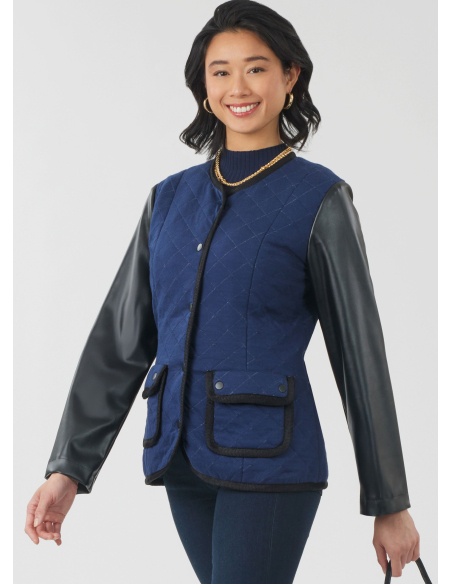 Patron New Look 6812 - Veste zippée et gilet utilitaire