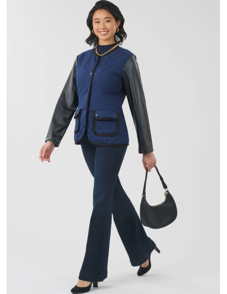 Patron New Look 6812 - Veste zippée et gilet utilitaire