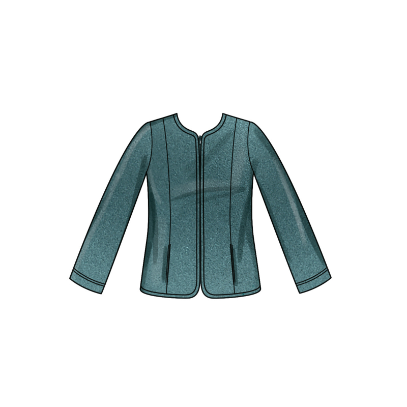 Patron New Look 6812 - Veste zippée...