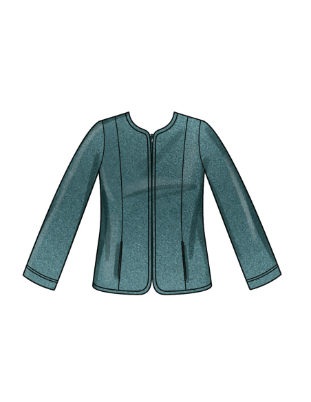 Patron New Look 6812 - Veste zippée et gilet utilitaire