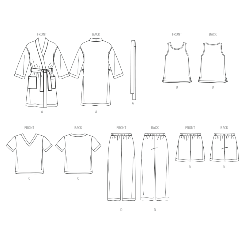 Patron New Look 6820 - Loungewear...