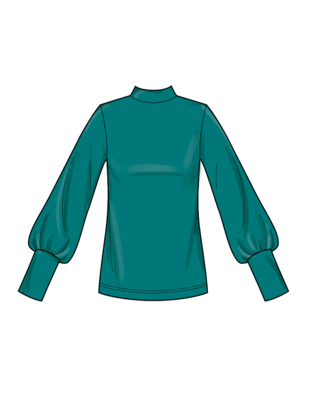 Patron New Look 6815 - Tops manches longues & jupe pull-on