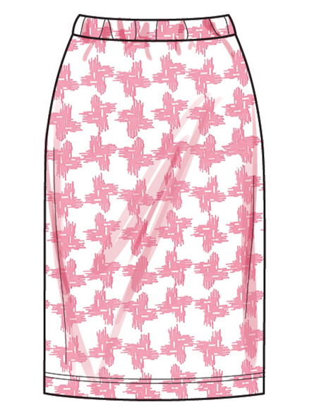 Patron New Look 6815 - Tops manches longues & jupe pull-on