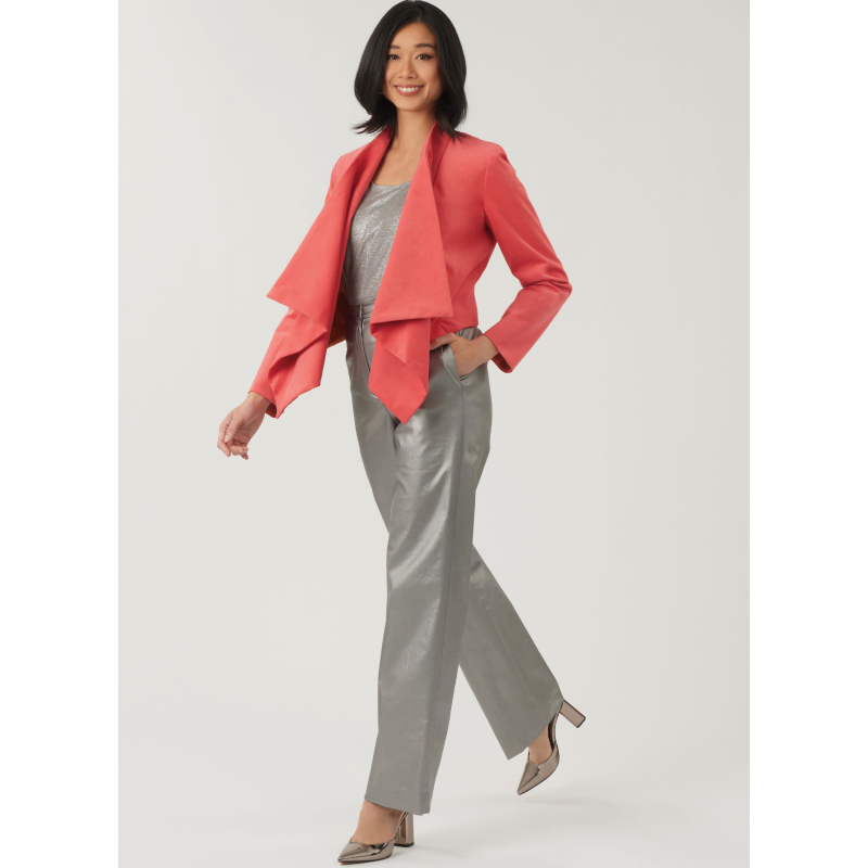 Patron New Look 6817 - Veste drapée...