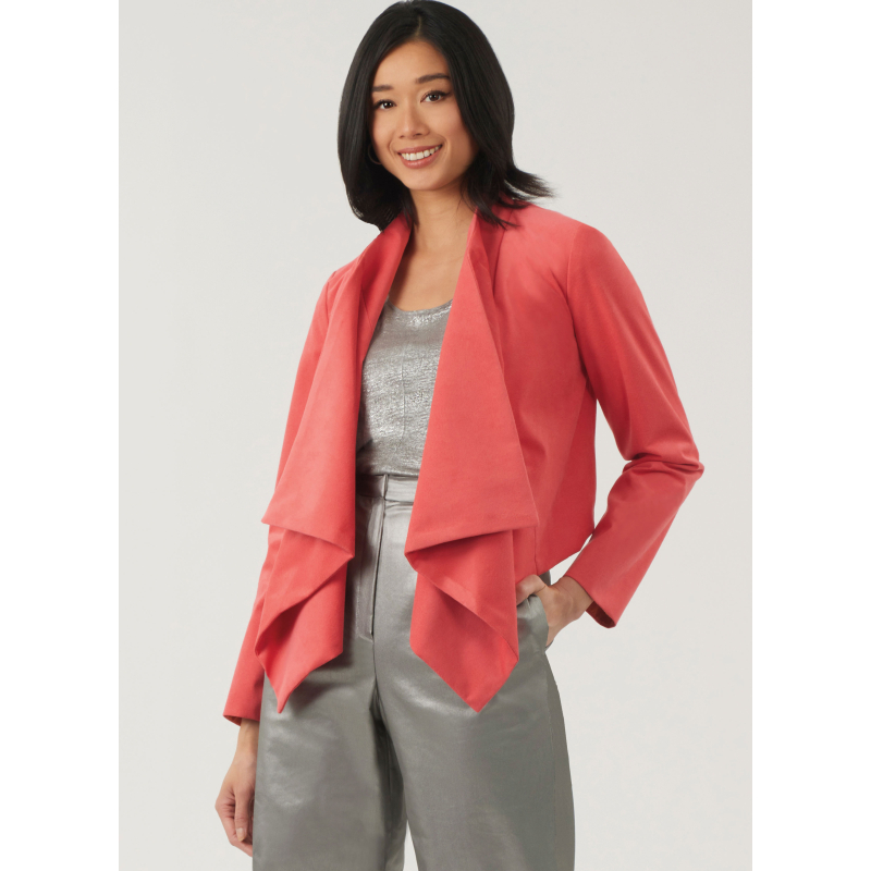Patron New Look 6817 - Veste drapée...