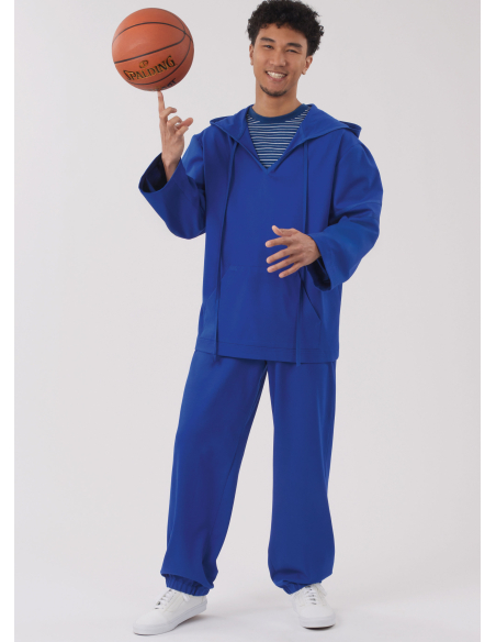 Patron New Look 6818 - Hoodie à capuche, pantalon & robe en maille