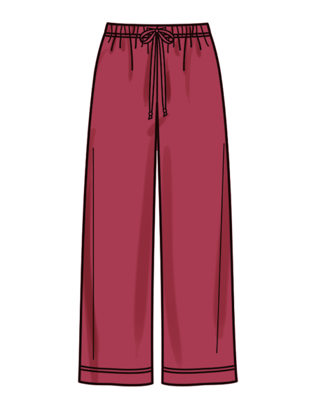 Patron New Look 6818 - Hoodie à capuche, pantalon & robe en maille