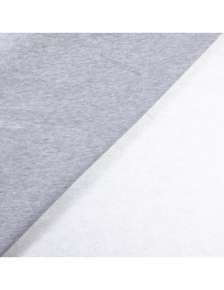 Molleton gratté (Sweat) - Gris chiné