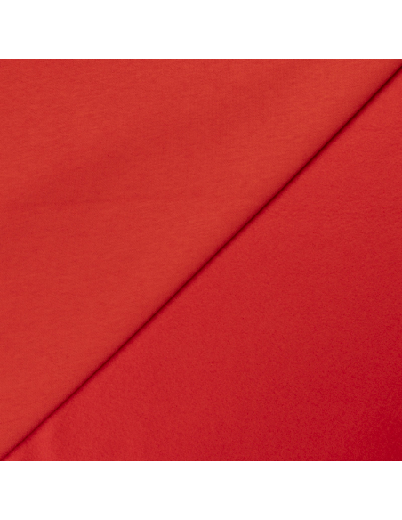 Molleton gratté (Sweat) - Rouge vermillon