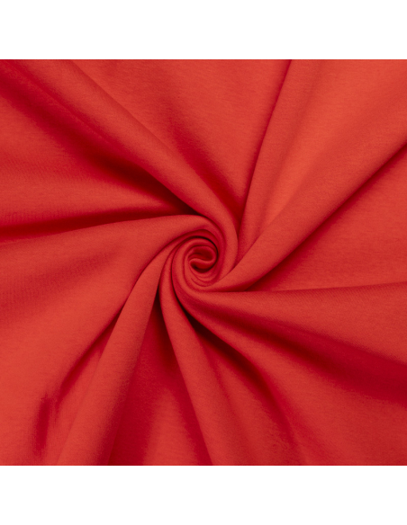 Molleton gratté (Sweat) - Rouge vermillon