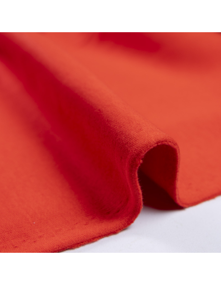 Molleton gratté (Sweat) - Rouge vermillon