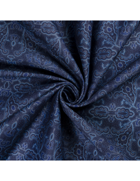 Jean's coton & élasthanne envers imprimé cachemire