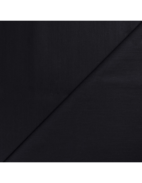 Gabardine satinée coton & élasthanne – Noir
