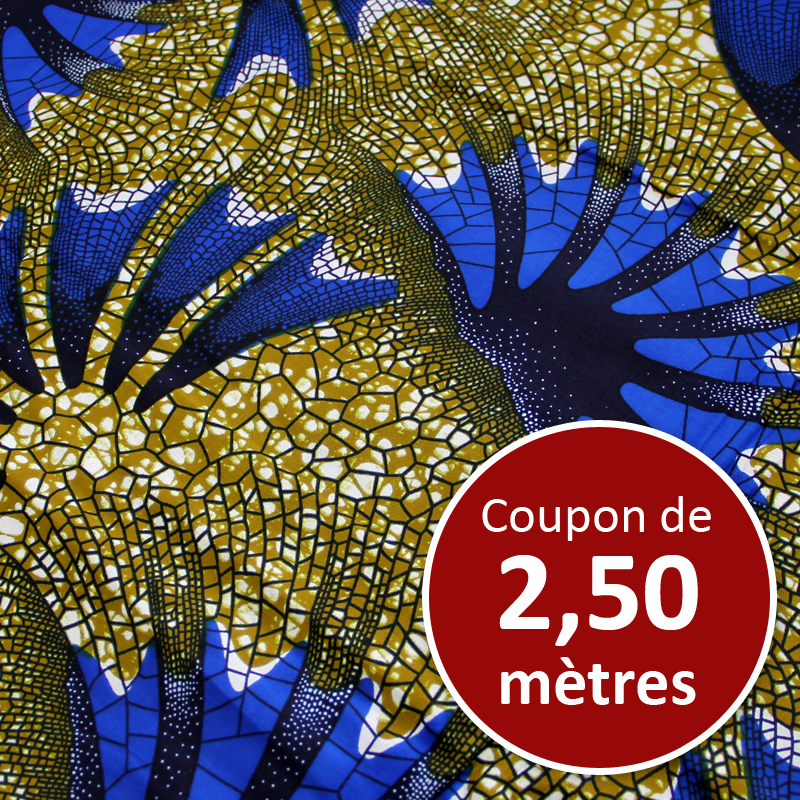 Tissu Africain WAX - Ouagadougou (coupon de 2,50 mètres)