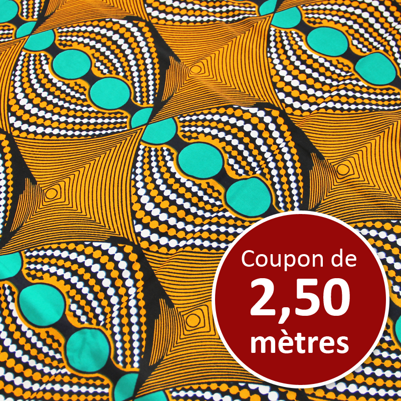 Tissu Africain WAX - Asmara (coupon de 2,50 mètres)