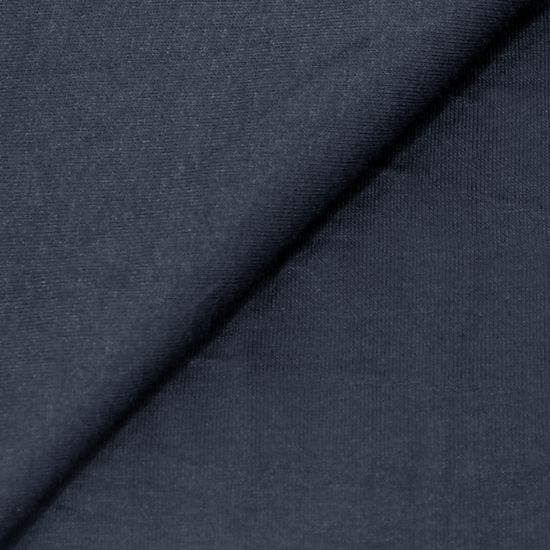 Jersey uni viscose & élasthanne - Bleu nuit
