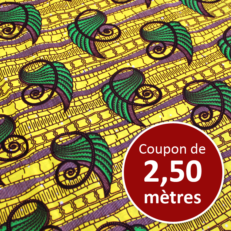 Tissu Africain WAX - Antananarivo (coupon de 2,50 mètres)