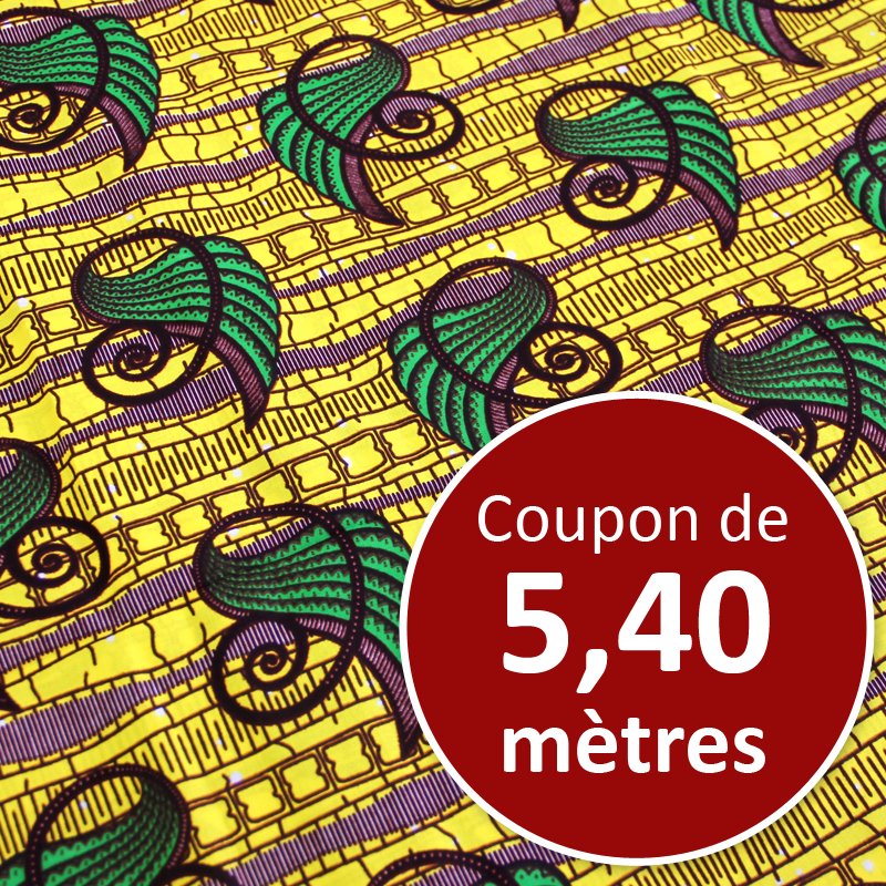 Tissu Africain WAX - Antananarivo (coupon de 5,40 mètres)