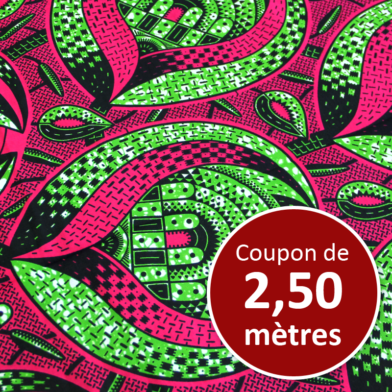 Tissu Africain WAX - Bujumbura (coupon de 2,50 mètres)