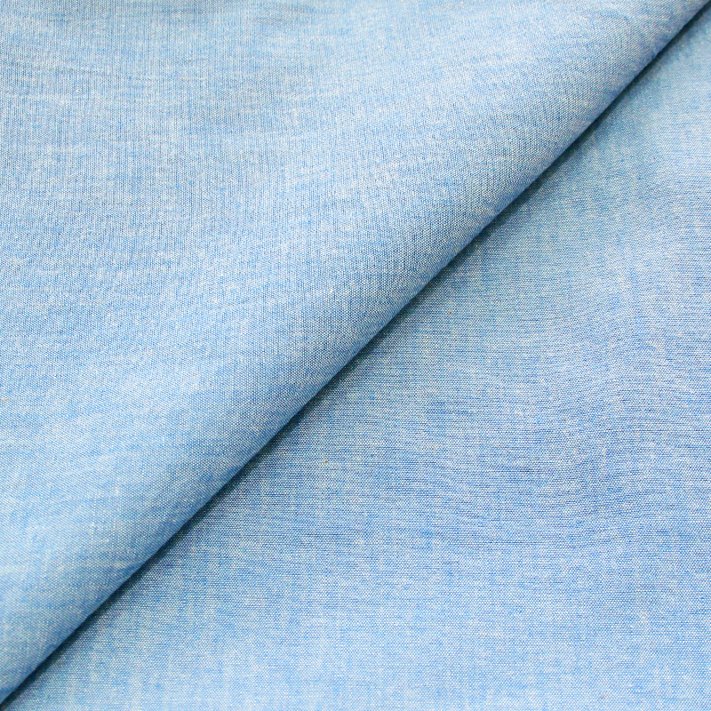 Chambray 100% coton - Bleu